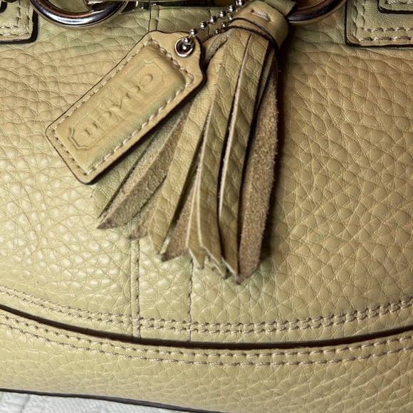 Coach Pebbled Leather Hampton Satchel - Picture 6 of 10
